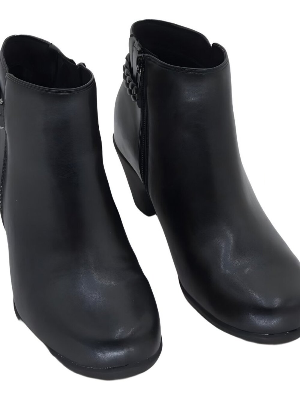 Easy Spirit Clemens Women's Round Toe Booties Black 9W